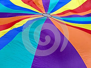 Colorful and bright parachute background