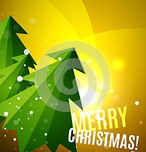 Colorful bright shiny Chrismas card