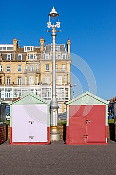 Colorful Brighton beach huts