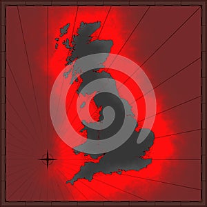 Colorful British map