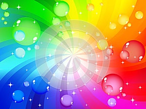 Colorful bubble background