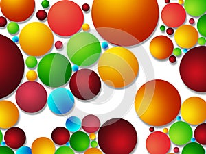 Colorful bubble background