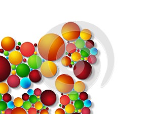 Colorful bubble background