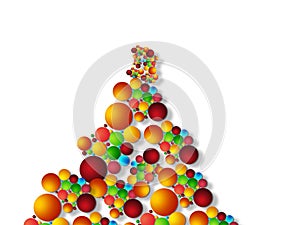 Colorful bubble background