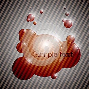 Colorful bubble background eps10 vector