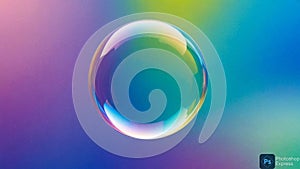 Colorful bubble background generate ai