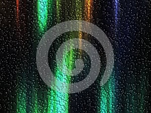 Colorful bubbles blurred shades, lights, abstract background, graphics