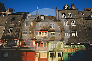 Colorful building in Honfleur, France