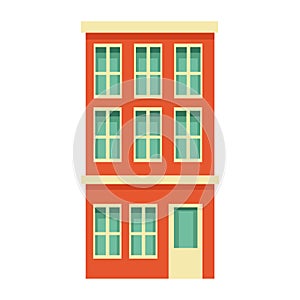 Colorful building icon