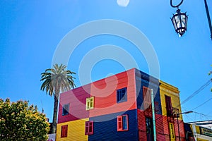 Colorful buildings in La Boca, in Buenos Aires