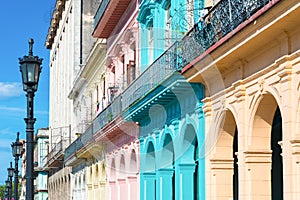 Colorful buildings in Old Havana