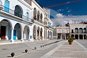 Colorful buildings in Old Havana, Cuba