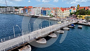 Colorful Buildings At Punda In Willemstad Curacao.