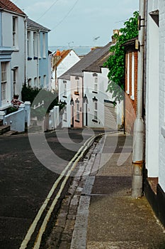 Colorful buildings in the streets of Southampton, England