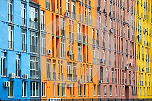 Colorful buildings and windows