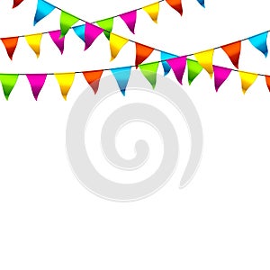 Colorful bunting flags