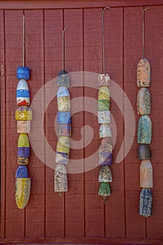 Colorful buoys