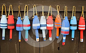 Colorful buoys