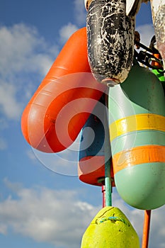 Colorful buoys