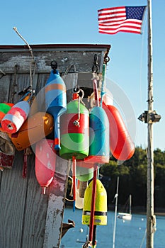 Colorful buoys