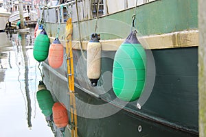 Colorful Buoys in Petersburg Alaska Boat Harbor