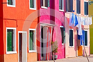 Colorful Burano Island near Venice, Italy