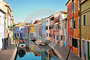 Colorful Burano island, Venice