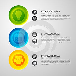 Colorful Business Pictogram Background