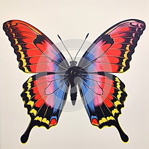 Colorful Butterfly Artwork Inspired By Richard Phillips