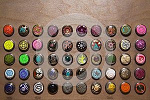 Colorful buttons