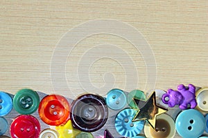 Colorful Buttons. Hobby, Relaxation, Art Concept. Abstract Colorful Background.