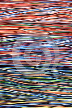 Colorful cable of computer and internet network