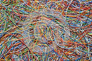 Colorful cable puzzle