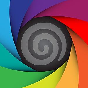 Colorful camera shutter background,Illustration