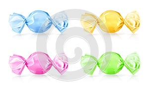 Colorful candies, vector illustration