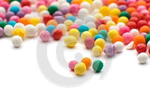 Colorful candy confetti