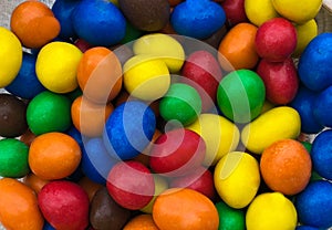 Colorful candy dragee