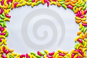 Colorful candy frame