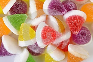 Colorful candy fruit jelly