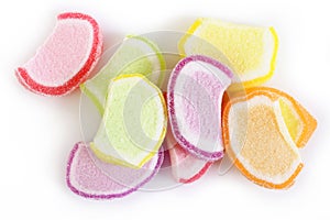 Colorful candy fruit jelly