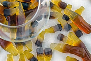 Colorful candy rubber bear