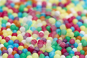 Colorful candy sprinkles