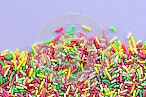 Colorful candy sprinkles