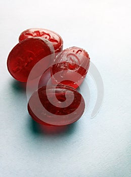 Colorful candy on white background