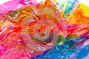 Colorful candy wrapper