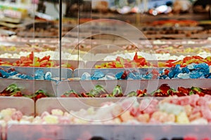 Colorful candys market