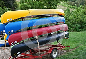 Colorful Canoes