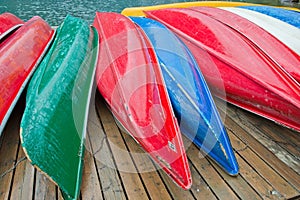 Colorful Canoes