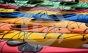 Colorful Canoes