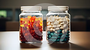 Colorful Capsules Encased